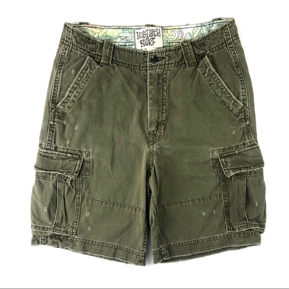 Hollister Co. Green Houley Cargo Shorts